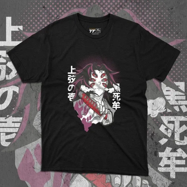 Футболка для підлітка хлопчика з принтом Клинок, рассекающий демонов Кокушибо Розмір 160 Anime10401 Дніпро - фото 1