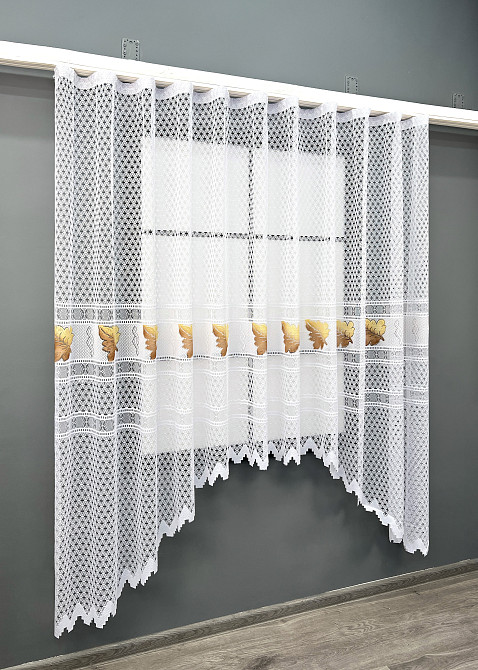 Кухонная арка VR-Textil № 000к жаккард белый 300х185 см (51-255) Киев - изображение 2