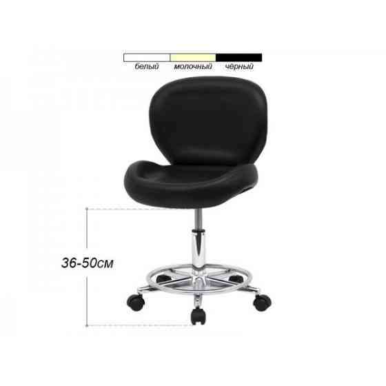 Стілець майстра зі спинкою на колесах (Кольори в асортименті) Київ