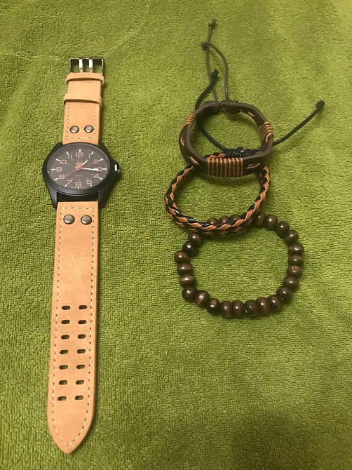 Часы мужские SOKI Brown + браслеты Киев - изображение 9