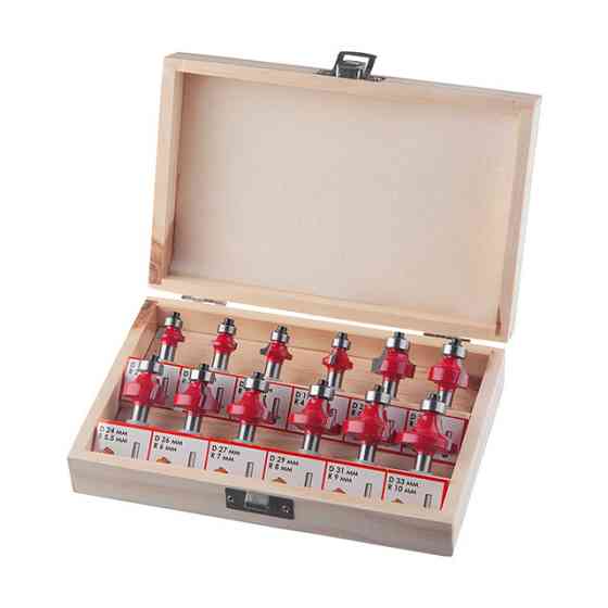 Набір фрез кальовочних, 12 шт. INTERTOOL HT-0077 Киев