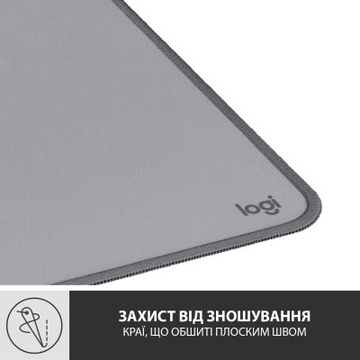 Коврик для мышки Logitech Desk Mat Studio Series Mid Grey (956-000052) Винница - изображение 6