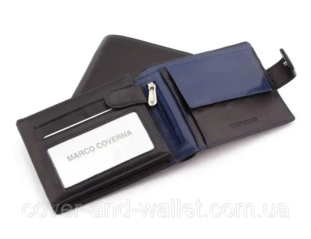 Стильный брендовый мужской кошелёк с блоком для документов Marco Coverna MC-1006 A Киев - изображение 6