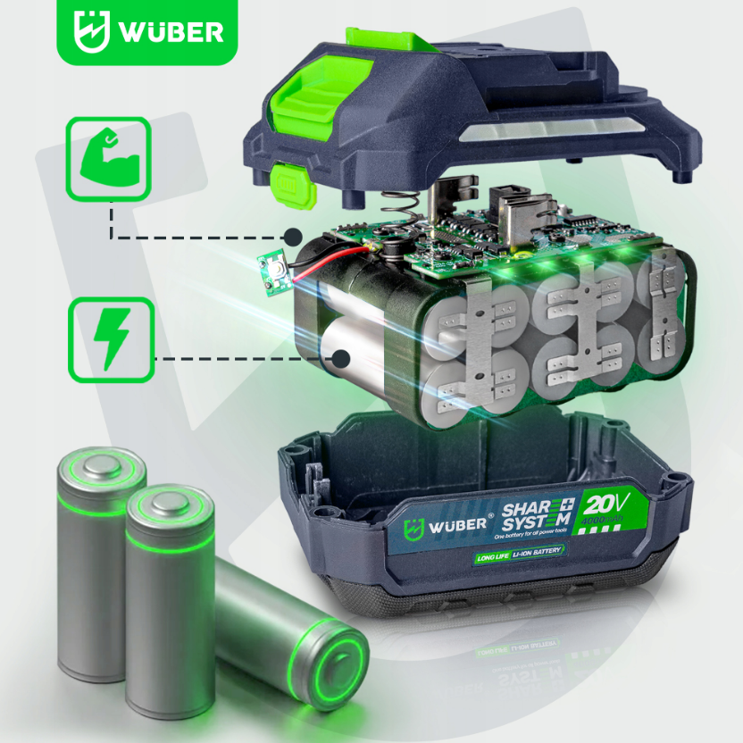 Гайковерт акумуляторний ударний 1000Нм WUBER (Польща) Київ - фото 10