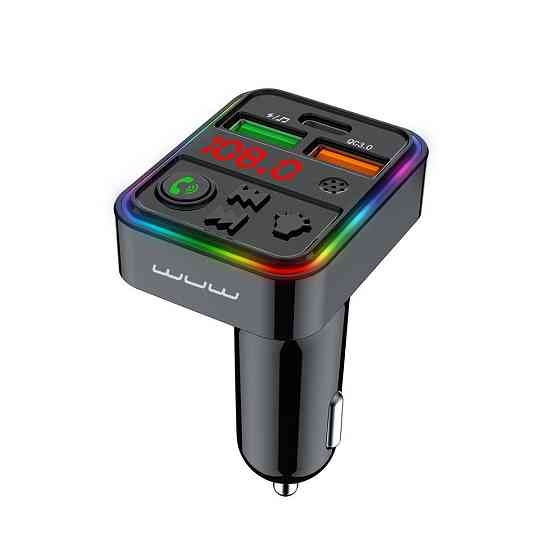 Автомобильное зарядное устройство с FM-модулятором WUW-C162 Black Одесса