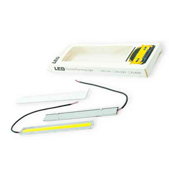 Ходовые 12V DRL COB 140х15мм белая огни Мукачево