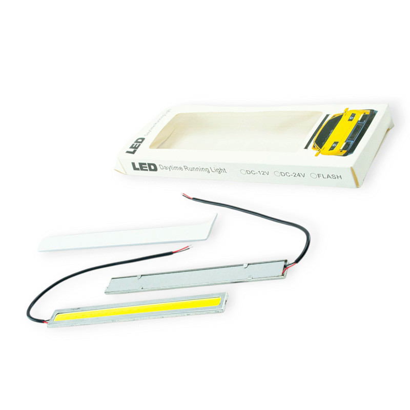 Ходовые 12V DRL COB 140х15мм белая огни Мукачево - изображение 1
