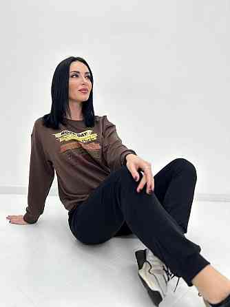 Трикотажный костюм с принтом Nopeday батал Киев