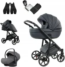 Дитяча коляска Mommo Fantasy Szary 3W1 Eko-Skóra Głęboko Spacerowy+Fotelik Cosmo I-Size Київ