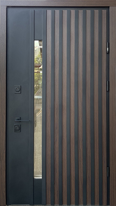 Двери уличные со стеклопакетом, STRAJ Proof, модель Rio-S loft,vin 23/vin.Белый атлас  замки Mottura DP58-170, 870 Киев - изображение 1