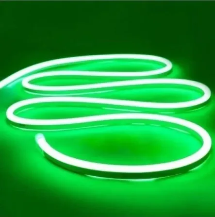 Лента Силиконовая LED NEON Зленая 5м Green 12V-220V Київ - фото 2