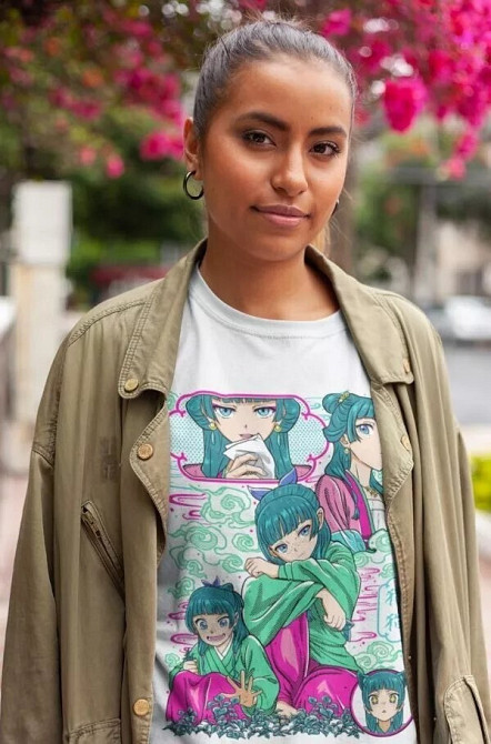 Футболка для хлопчика з аніме принтом Маомао Апотхекарй Діаріес Ессентіал оверсайз (зріст від 165 до 180) Чорний AnimeJ0192m Дніпро - фото 4