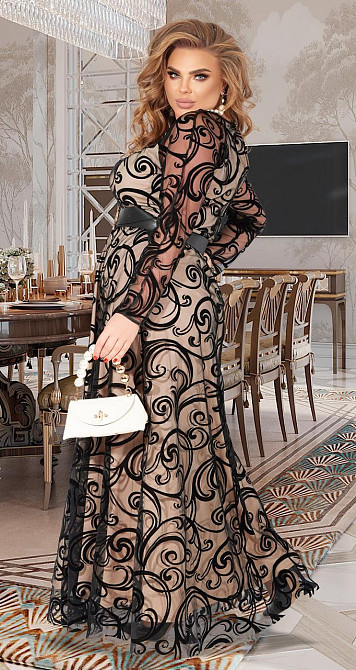 Длинное нарядное платье большого размера (52) Киев - изображение 4