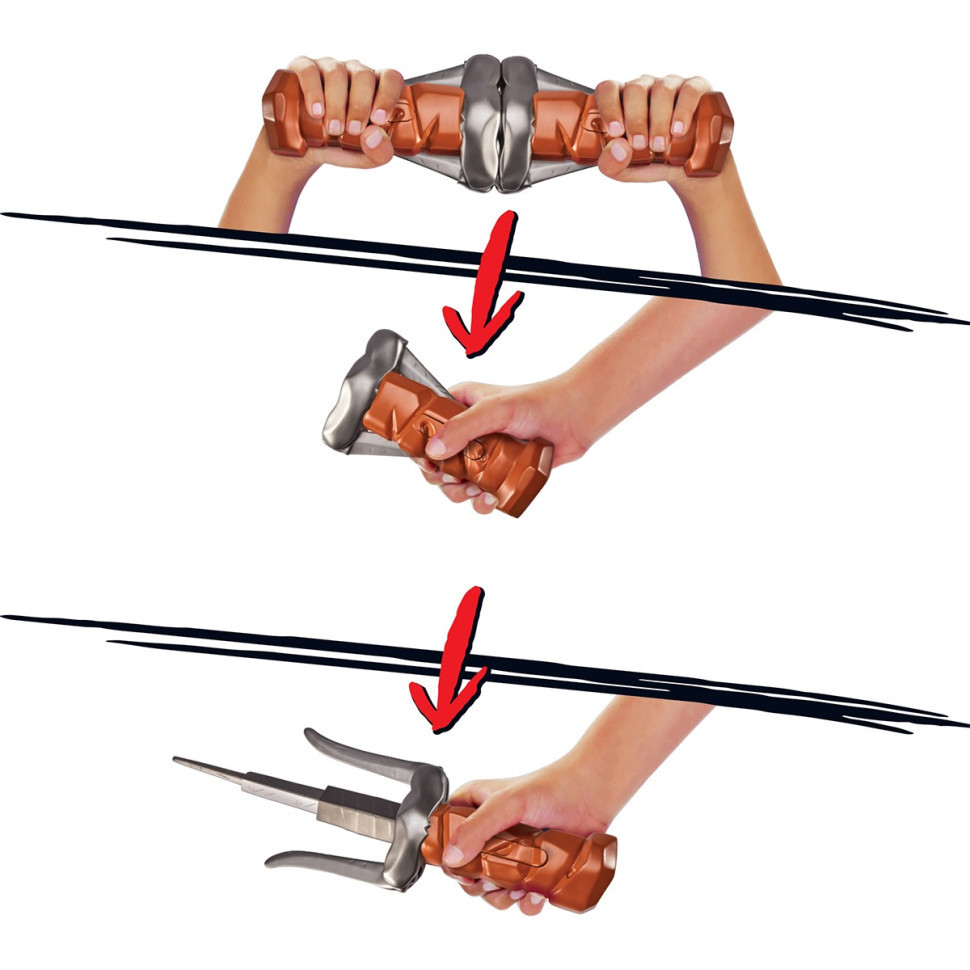 Набор игрушечного оружия Кинжал-сай Рафаэля TMNT 83524 трансформируется Винница - изображение 6