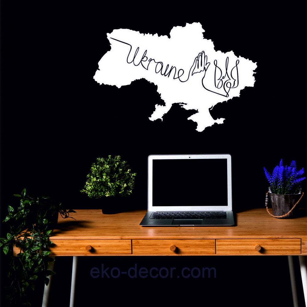 Декоративное настенное Панно «Украина» Декор на стену 90*60 см, Белый Киев - изображение 3