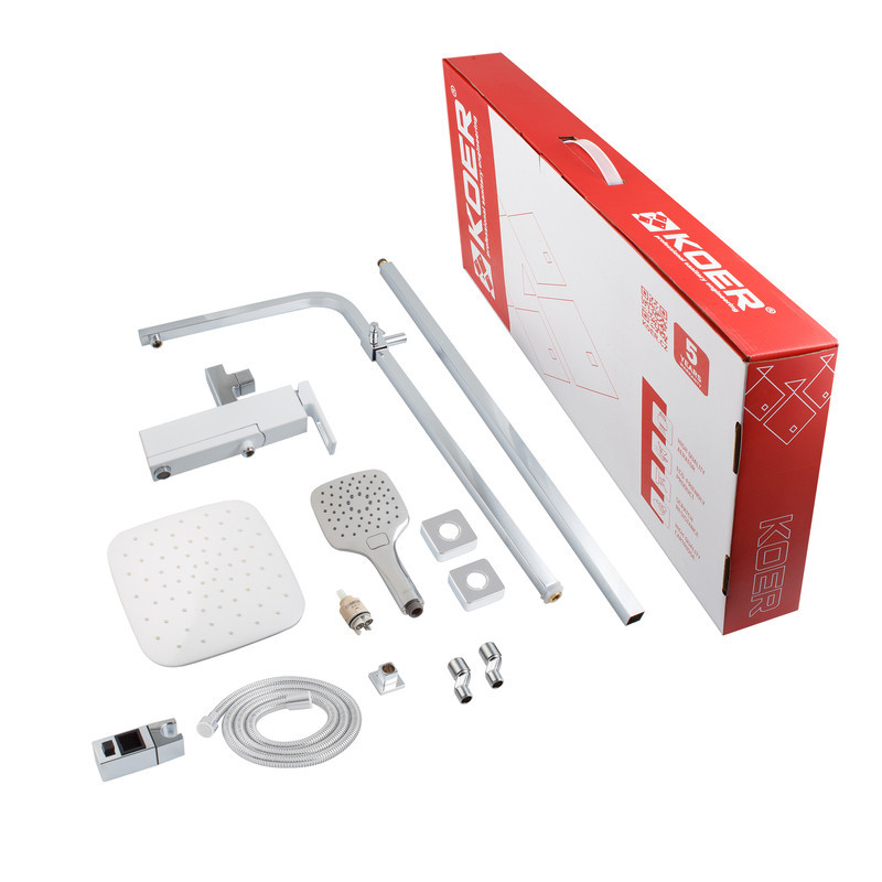 Душова колона зі змішувачем KOER KB-56009-04 3 функціі (Колір хром+білий) (KR5987)   ( 26448 ) Харьков - изображение 5