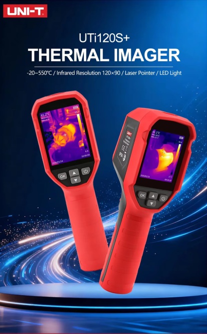 Тепловізійна камера Uni-T UTi120S+ Plus (до 550 °C) з роздільною здатністю 240x180 Червоний Київ - фото 9