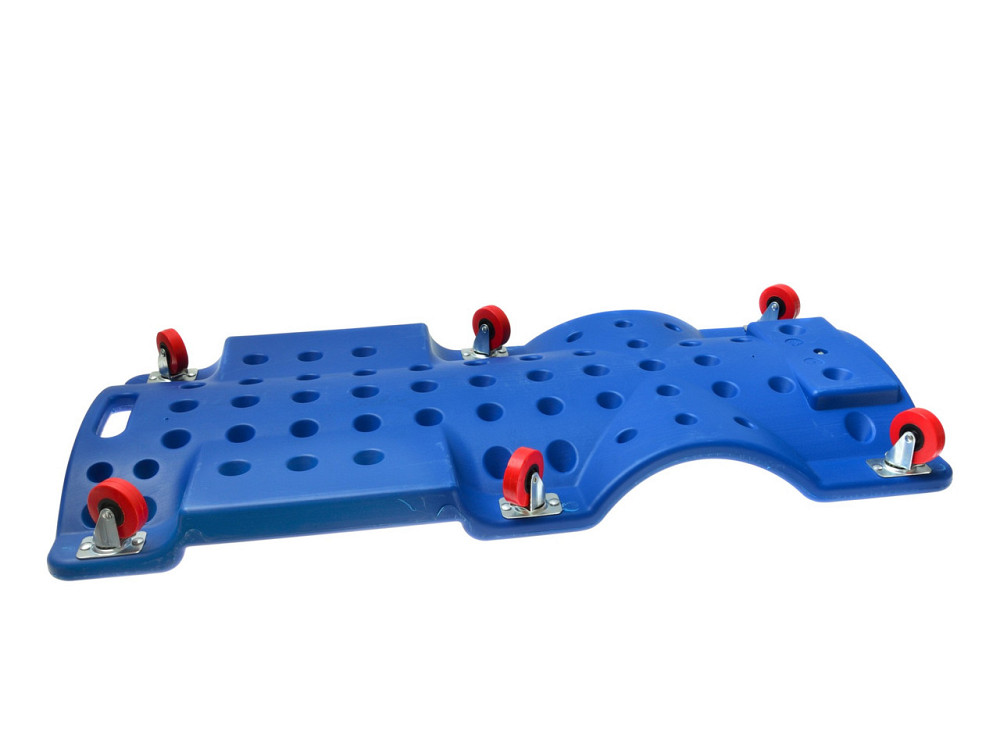 Лежак СТО "GeKo" підкатний пластиковий 99.5x47x10.5 см синій Киев - изображение 3