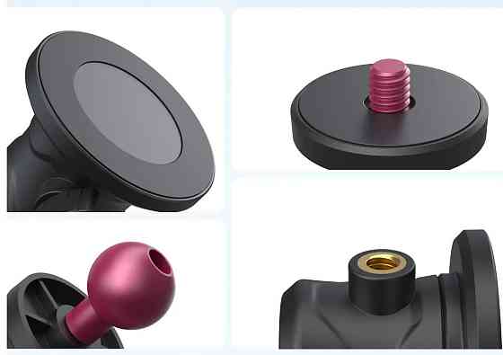 Магнітний тримач для екшн-камери GoPro DJI Insta360 Telesin S7-JBK-12 SBR Київ