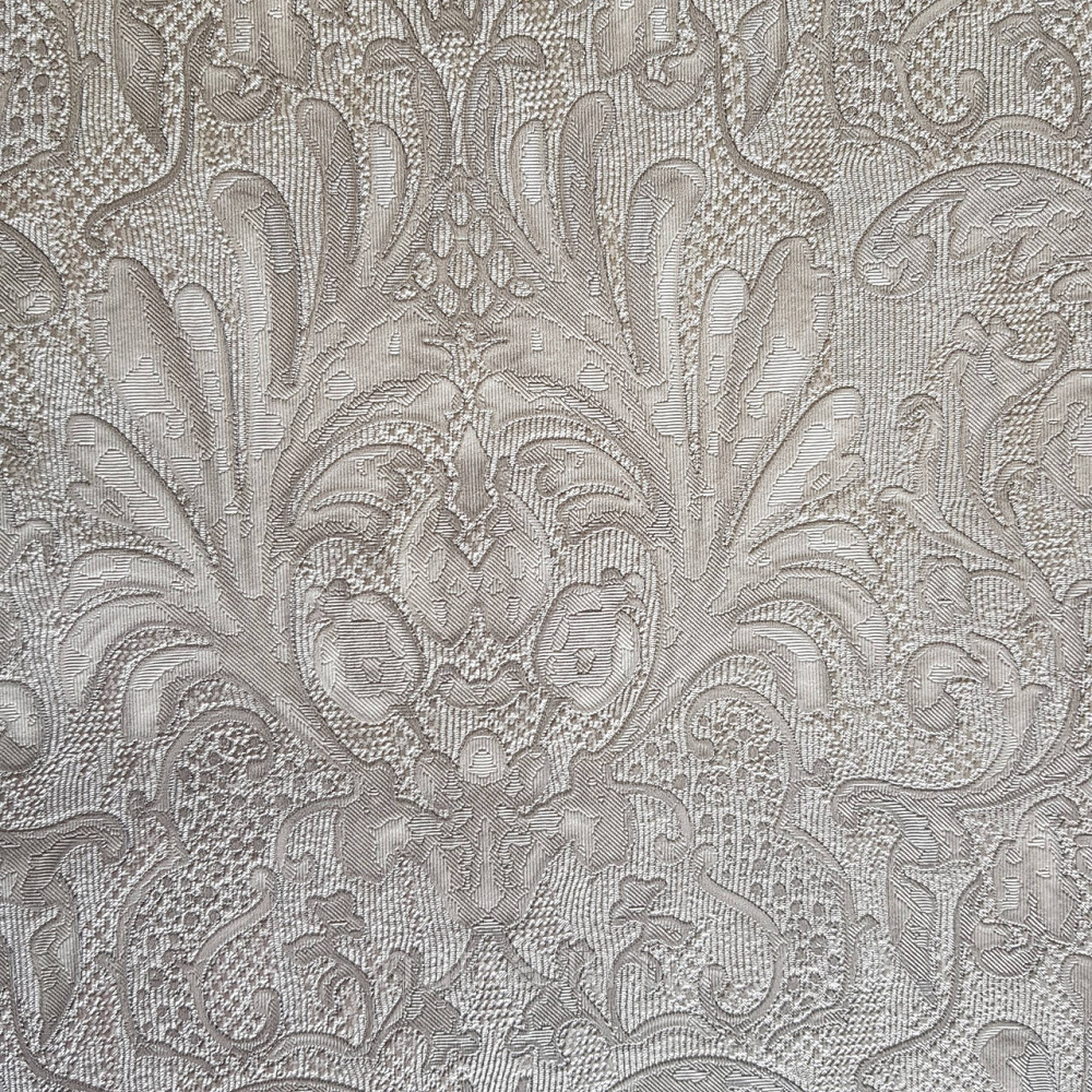 Шпалери метрові вінілові на флізелін Yuanlong Samsara метрові вензелі завитки структурні сірі сріблясті Київ - фото 3