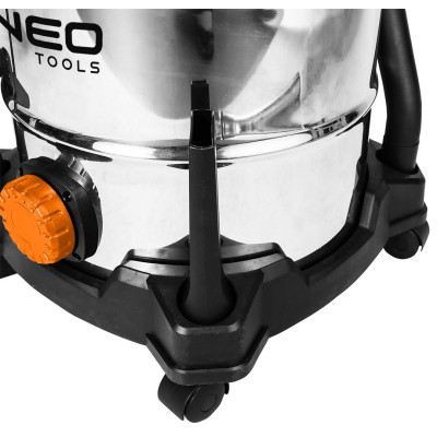 Пилосос будівельний Neo Tools 1400Вт, 18 кПа, 30л, HEPA, колеса, 5.92кг (04-738) Вінниця - фото 6