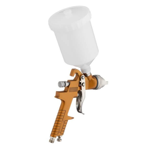 Фарбопульт пневматичний HVLP, форсунка: 1,5 мм, верхній пластиковий бачок: 600 мл, 3 бар INTERTOOL PT-0110 Київ - фото 5