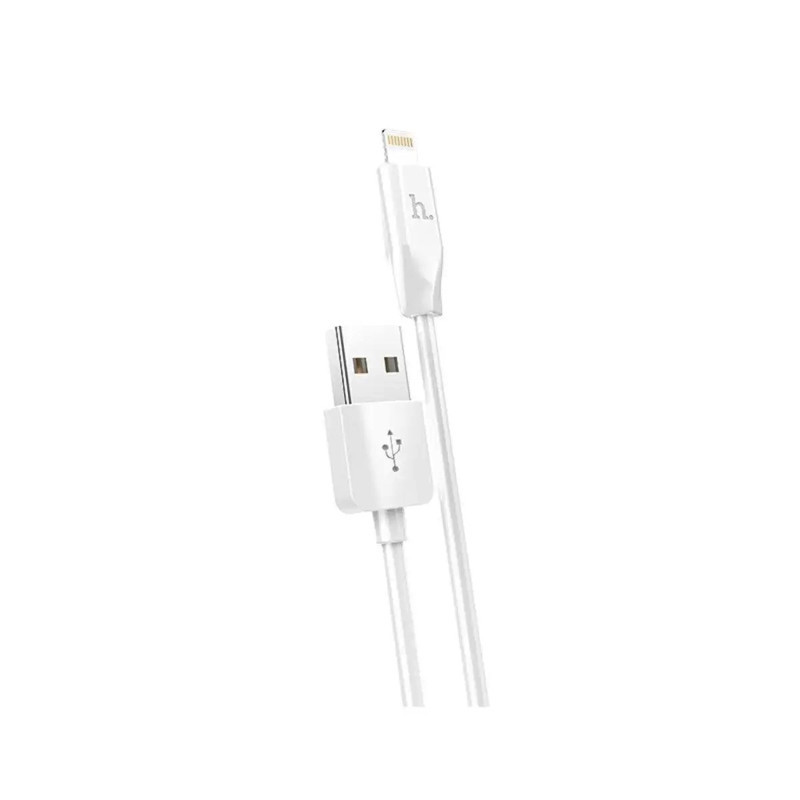 Кабель HOCO X1 USB to iP 2.4A, 2m, PVC, PVC connectors, White Киев - изображение 1