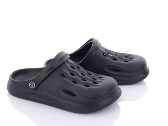 Крокси чорні чоловічі сабо для роботи та відпочинку ТМ 43 Одеса