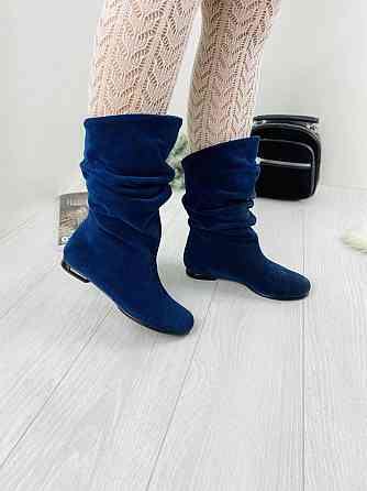 Nivelle Напівчоботи жіночі NIVELLE 2072 сині (зима, замша натуральна) (2959) лише 35р. 35 Коломыя