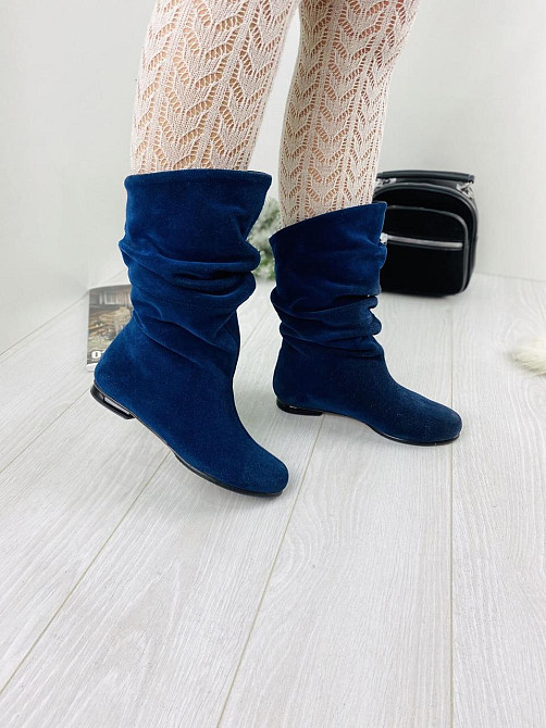 Nivelle Напівчоботи жіночі NIVELLE 2072 сині (зима, замша натуральна) (2959) лише 35р. 35 Коломыя - изображение 1