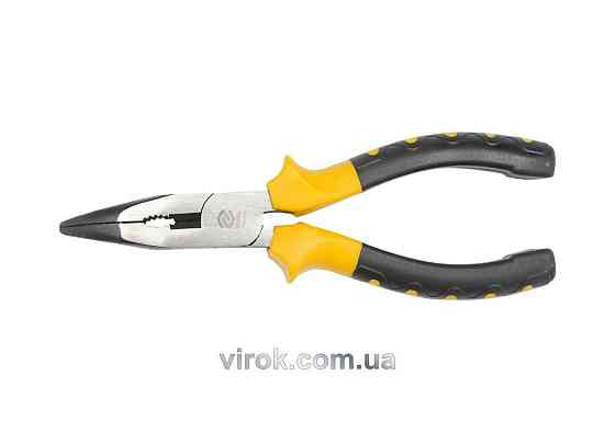 Щипці - тонкогубці VOREL гнуті, l= 180 мм  [6/60] Одеса