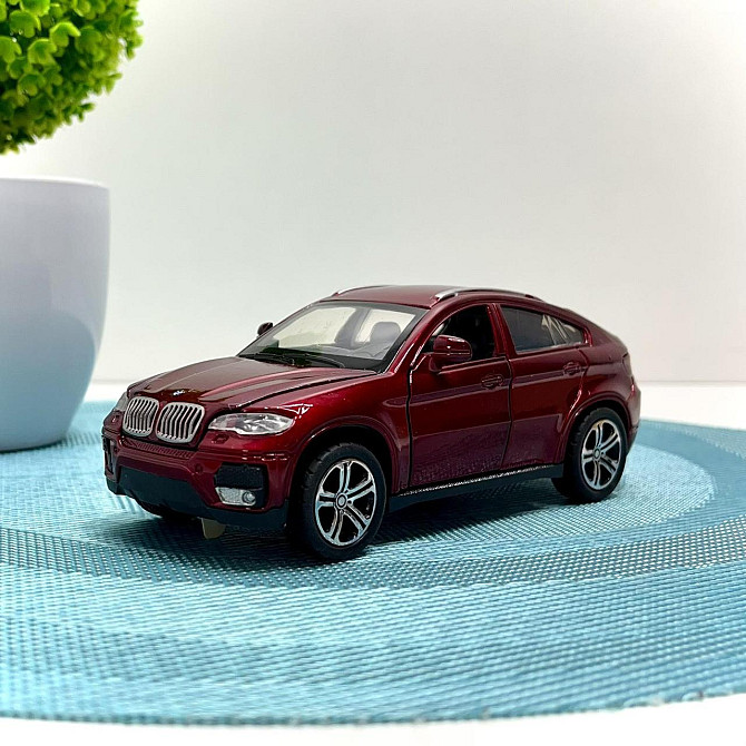 Машина джип Автосвіт BMW x6 металева інерційна 14см Червона (AP-1759) Чернігів - фото 8
