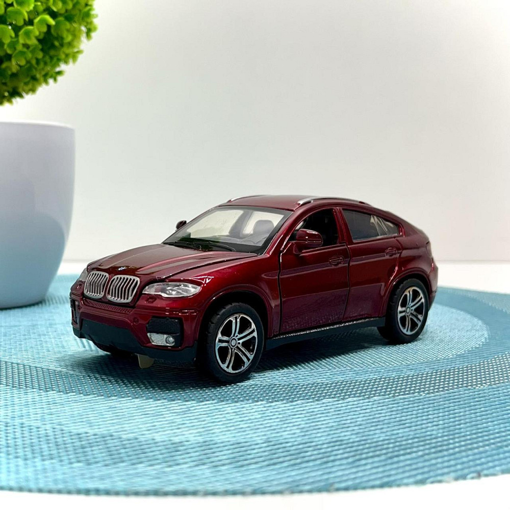 Машина джип Автосвіт BMW x6 металева інерційна 14см Червона (AP-1759) Чернигов - изображение 8