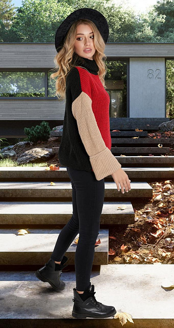 Светр триколірний (42-46) Київ - фото 4