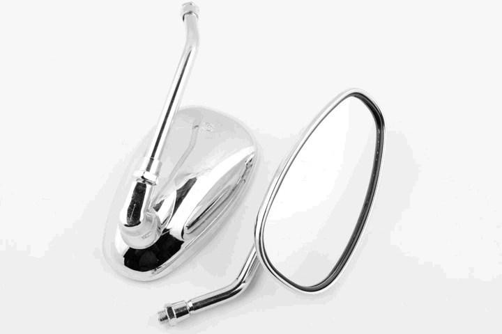 Дзеркала мото (овальні) (mod:МТ) (хром, 10mm) JING Київ - фото 1