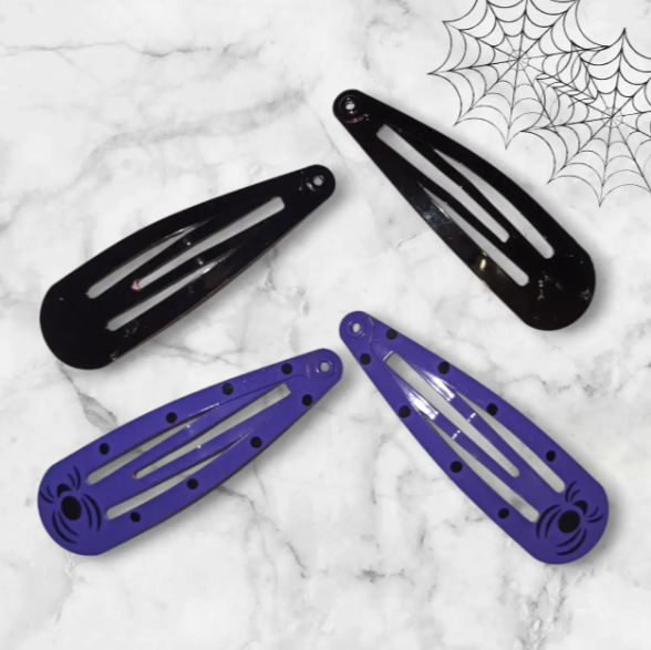 Заколки на Хелловін 4 штуки one size фіолетово-чорний Київ - фото 1