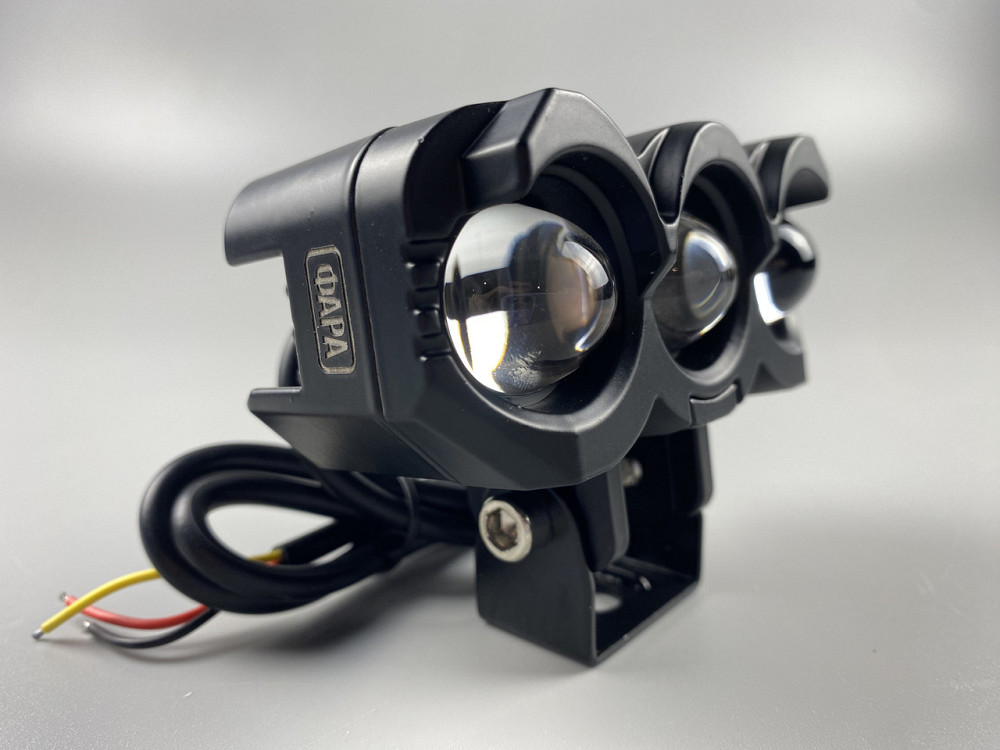 LED фара світлодіодна додаткова 30W з чіткою світловою межею, фара для мотоцикла комбо-промінь Мукачево - фото 5