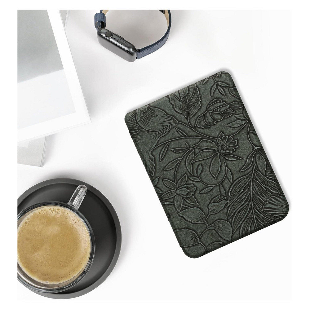 Чохол фліп-кейс kwmobile для Kobo Clara BW/Clara Colour Tolino Shine (5)/Shine Colour зелений еко-шкіра магніт автосон Київ - фото 5