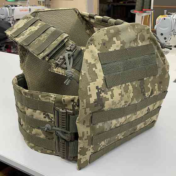 Плитоноска Plate Carrier зі швидким скиданням IRR Cordura 500 D Піксель ММ-14 (olive) Запоріжжя