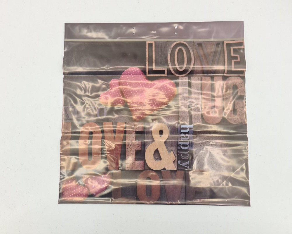 Полиэтиленовый пакет (40х40) с пластиковой ручкой  