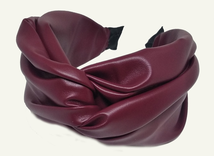 Обруч чалма бордовый Киев - изображение 1