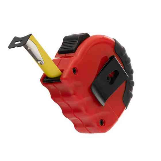 Рулетка з металевим полотном, з фіксатором, 5 м, 19 мм, "EXTRA" INTERTOOL MT-0205 Київ