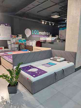 Ліжко-диван SheridanDesign з підйомним механізмом каркас метал 160x200 сірий Київ