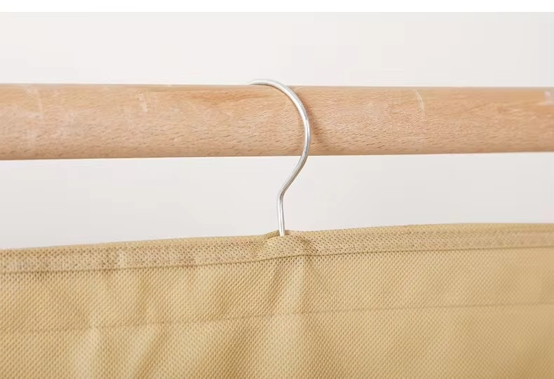 Органайзер на 24 відділення у гардероб побутовий для білизни, підвісний, складаний, бежевий Кам'янець-Подільський - фото 4