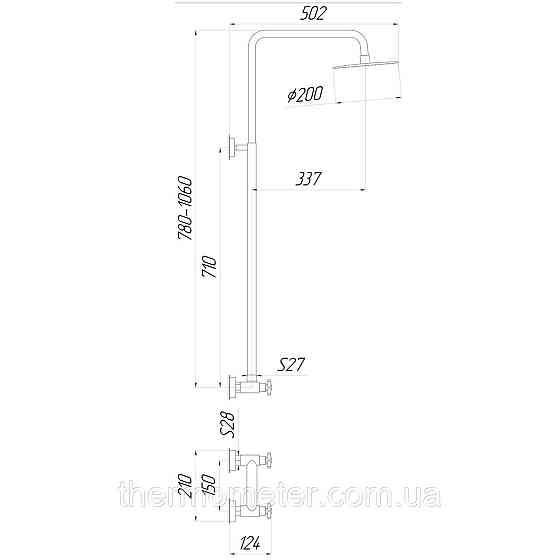 Душевая система Globus Lux DUKAT SD4-SH-05 Киев