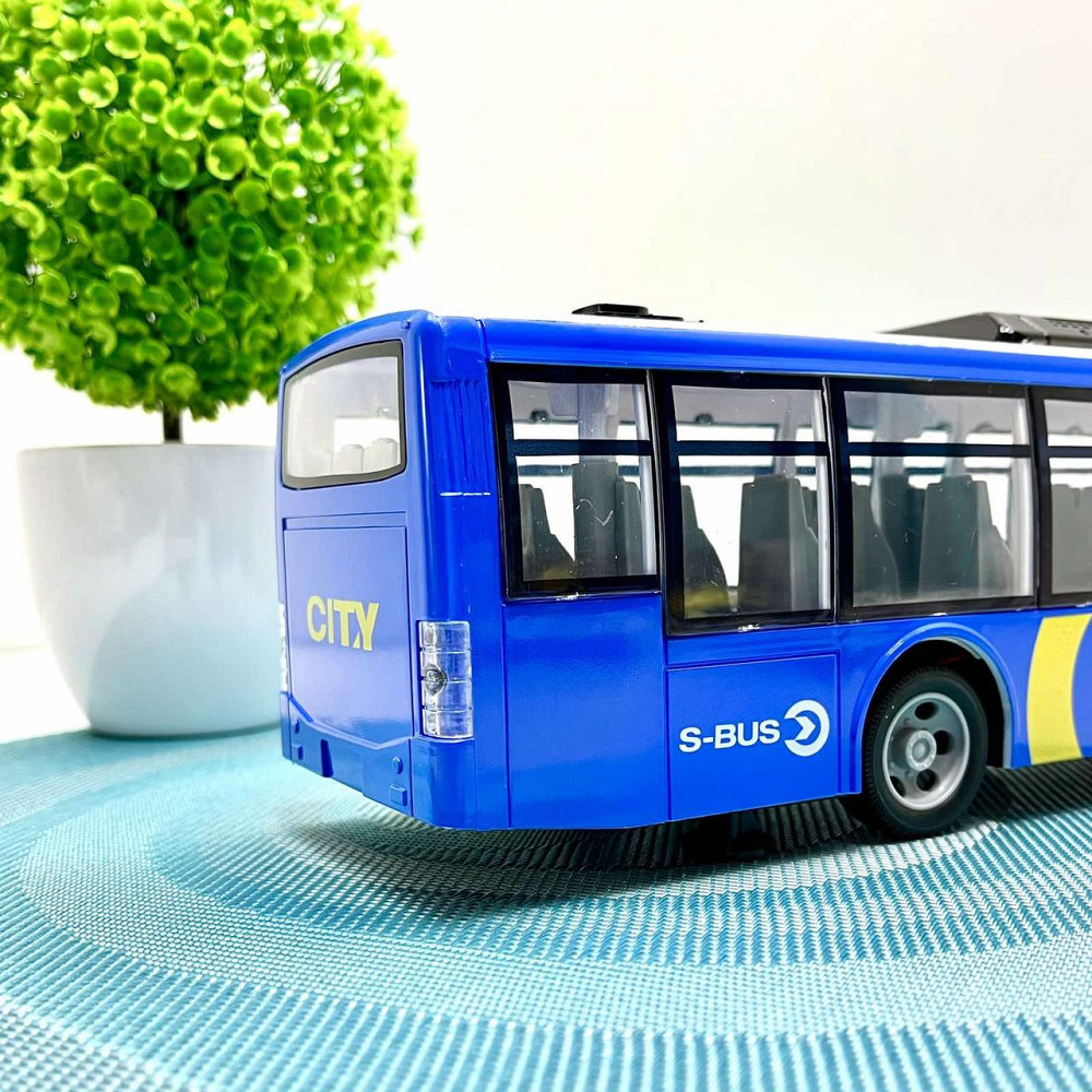 Автобус міський на радіокеруванні акумулятор 3.7V керування 2.4GHz підсвічування фар 38см Синій (666-695 NA) Чернігів - фото 9