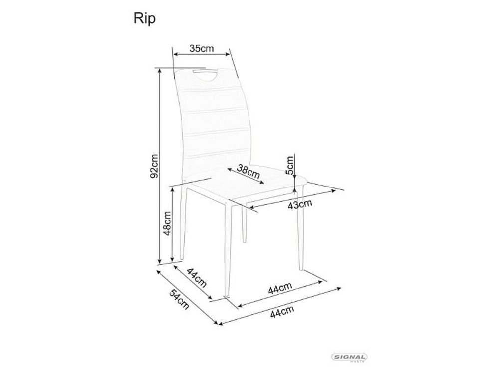 Стілець RIP VELVET чорний каркас/беж 28 Київ - фото 5