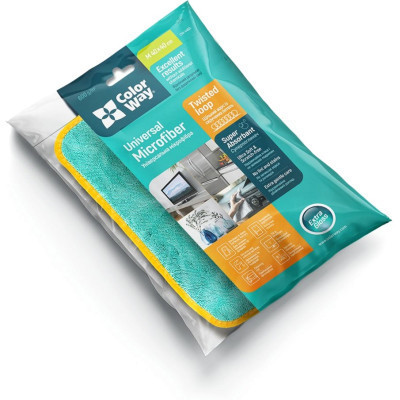 Серветки для прибирання ColorWay Мікрофібра для універсального застосування 600gsm 40 х 40 см 1 шт. (CW-4460) Вінниця - фото 7