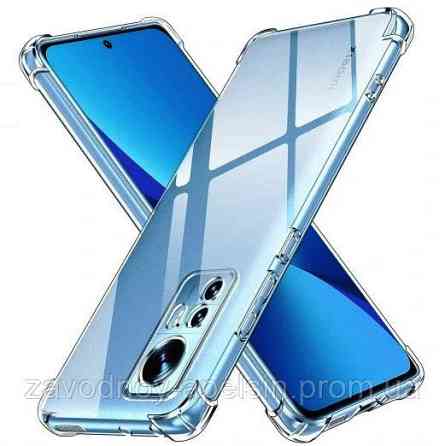 Xiaomi 12 Pro Прозрачный чехол (защита камеры + углы) Одесса