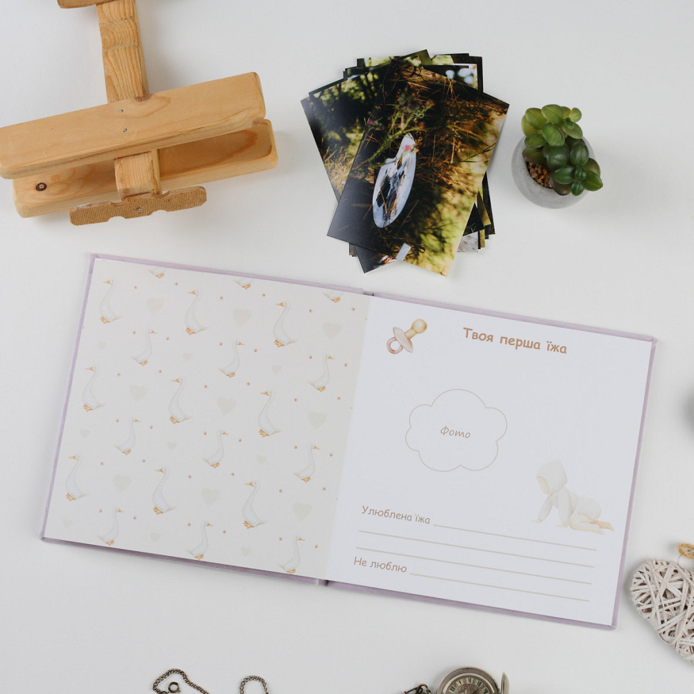 Дитяча метрика у велюровій лавандовій обкладинці Тернопіль - фото 6